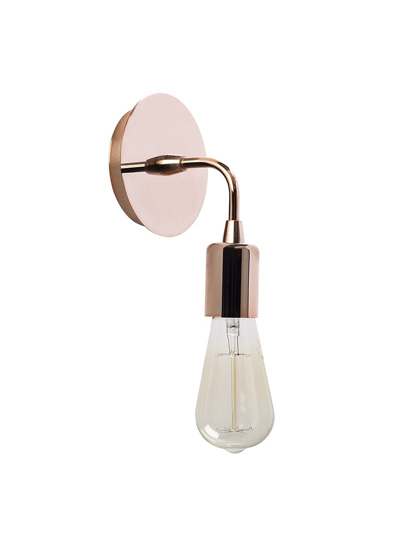 Candeeiro de Parede 12x12x20cm Cobre