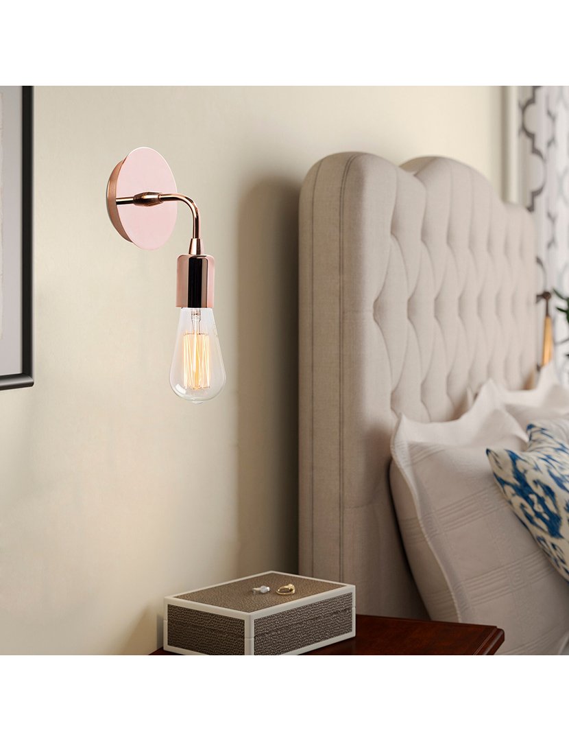 Candeeiro de Parede 12x12x20cm Cobre