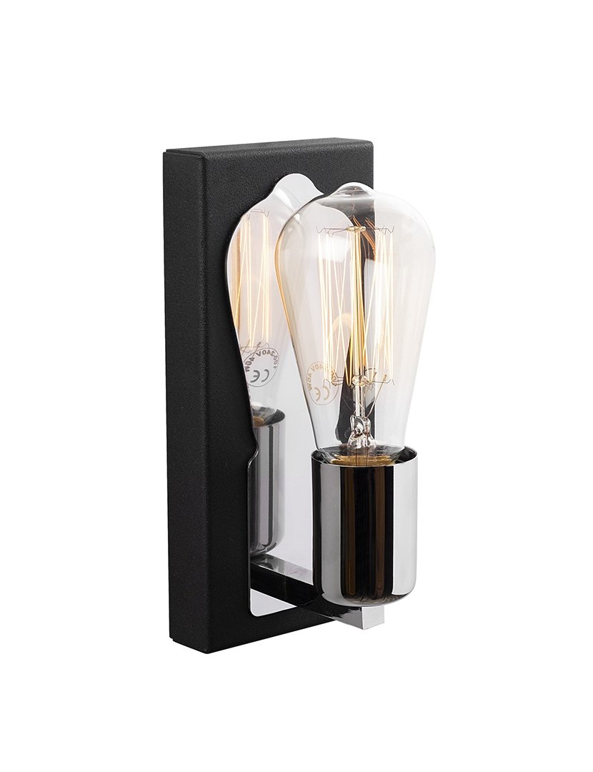 Candeeiro de Parede 9x10x21cm Preto