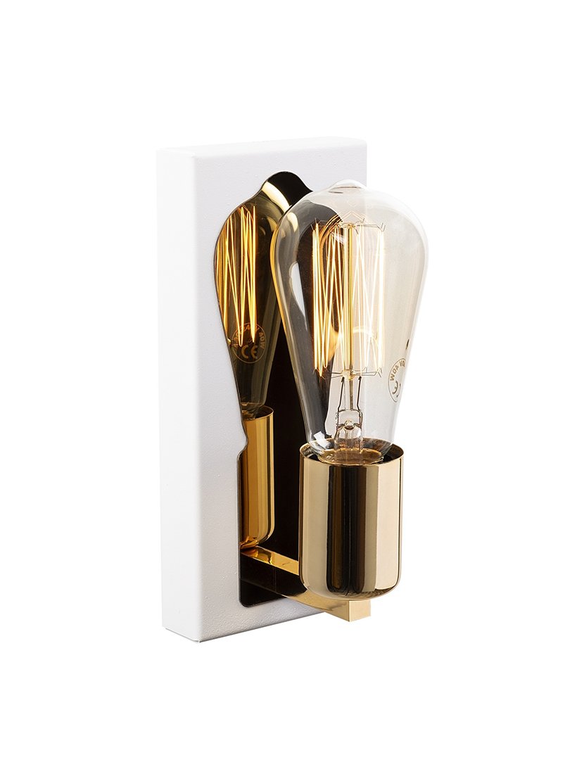 Candeeiro de Parede 9x10x21cm Branco