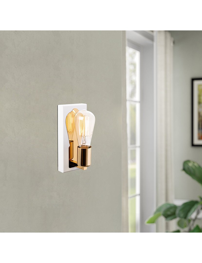 Candeeiro de Parede 9x10x21cm Branco