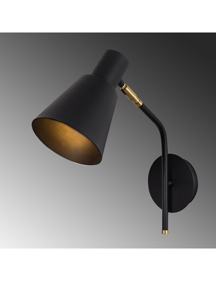 Candeeiro de Parede 14x36x40cm Preto