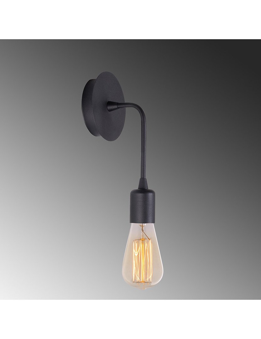 Candeeiro de Parede 6x12x27cm Preto