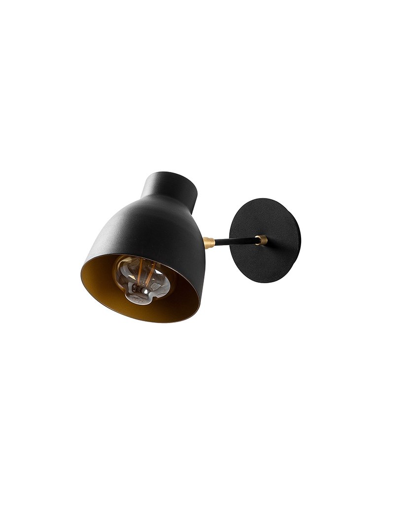 Candeeiro de Parede 15x38x20cm Preto