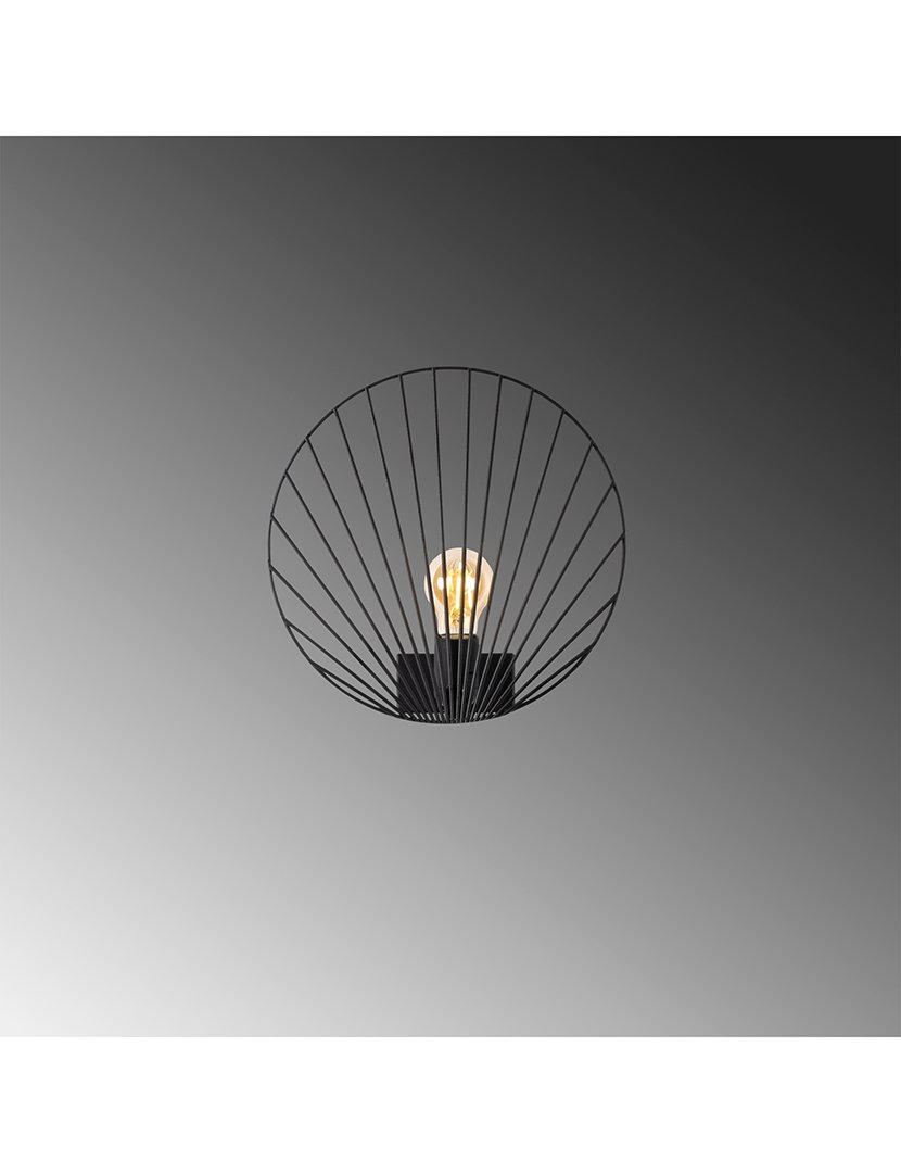 Candeeiro de Parede 30x12x30cm Preto