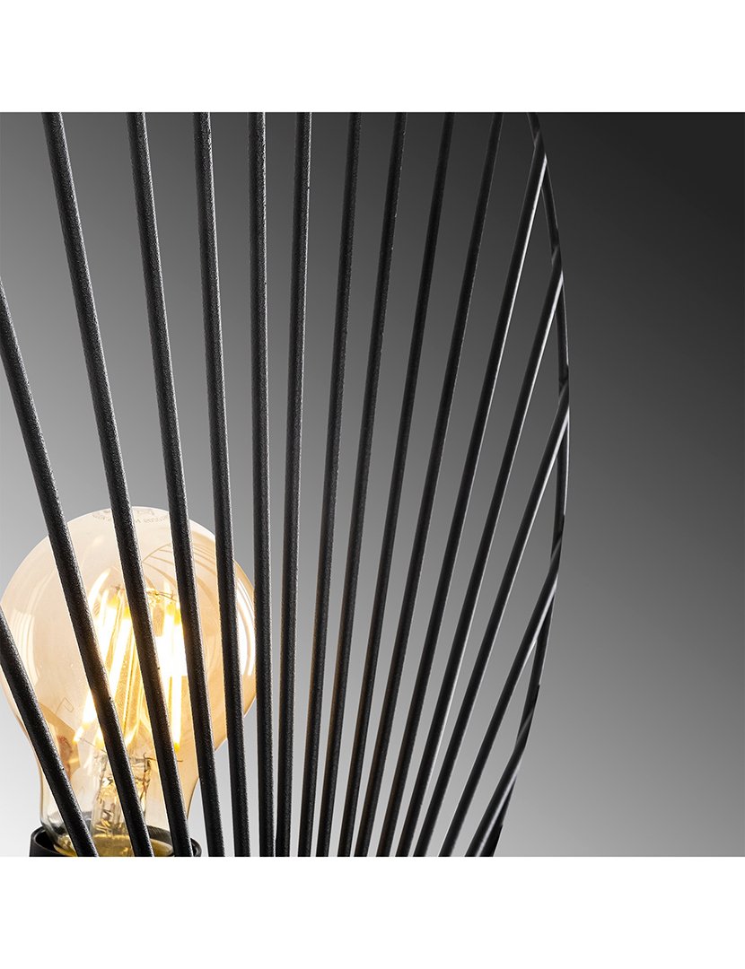 Candeeiro de Parede 30x12x30cm Preto