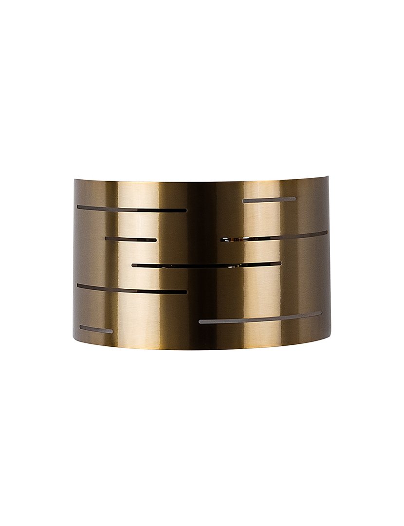 Candeeiro de Parede 30x10x22cm Dourado