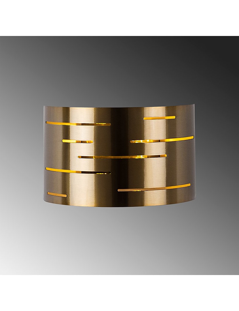 Candeeiro de Parede 30x10x22cm Dourado