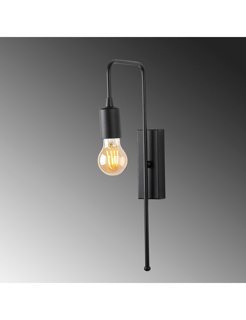 Candeeiro de Parede 6x22x42cm Preto