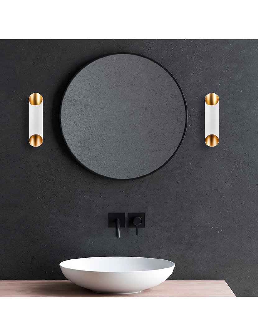 Candeeiro de Parede 8x12x30cm Branco