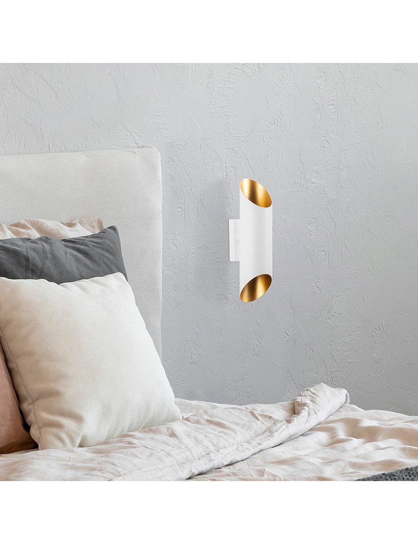 Candeeiro de Parede 8x12x30cm Branco