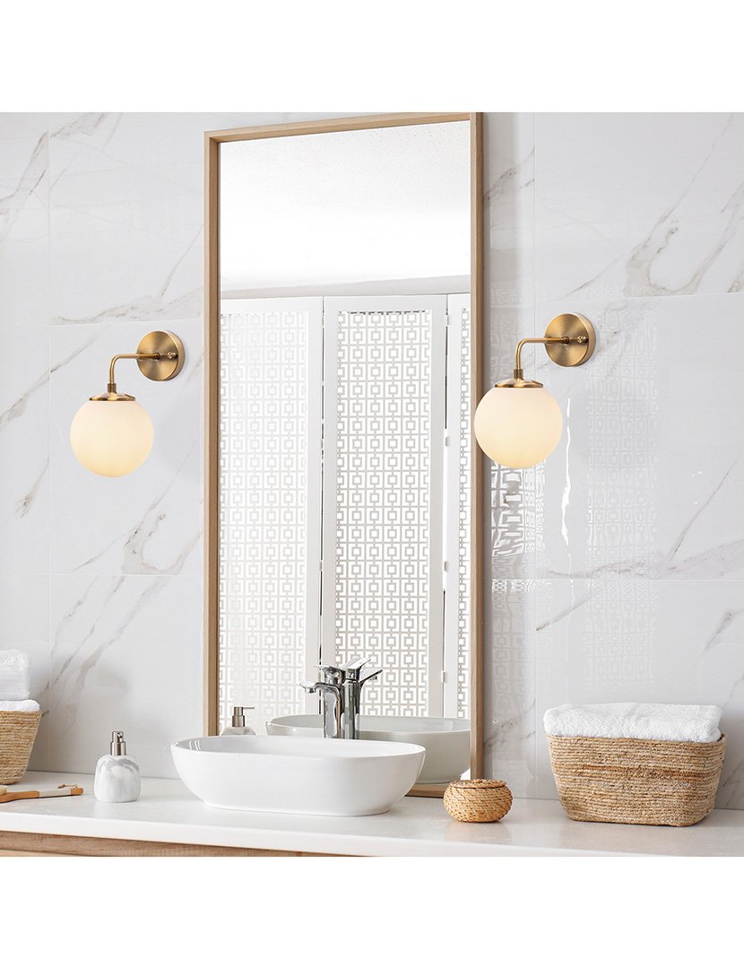 Candeeiro de Parede 15x27x25cm Dourado