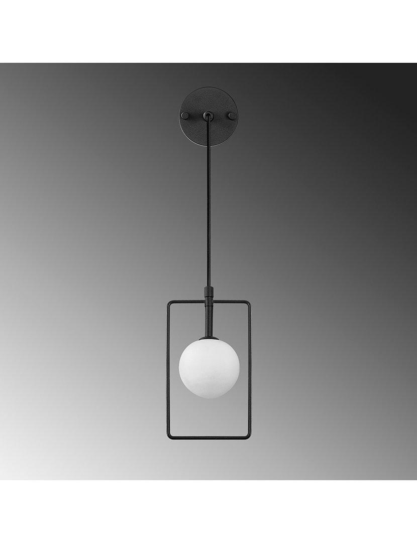 Candeeiro de Parede 14x15x40cm Preto