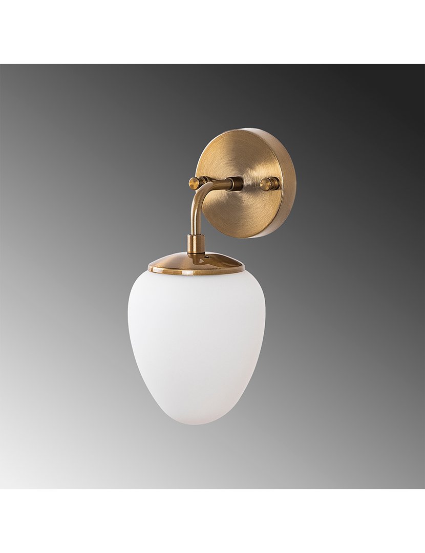 Candeeiro de Parede 12x16x28cm Dourado