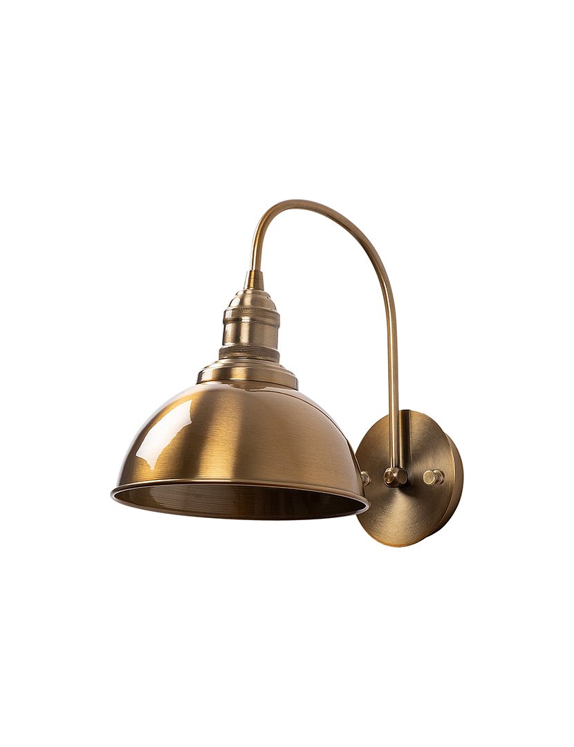 Candeeiro de Parede 27x27x36cm Dourado