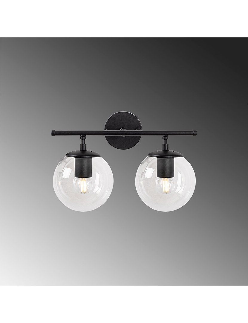 Candeeiro de Parede 36x24x16cm Preto