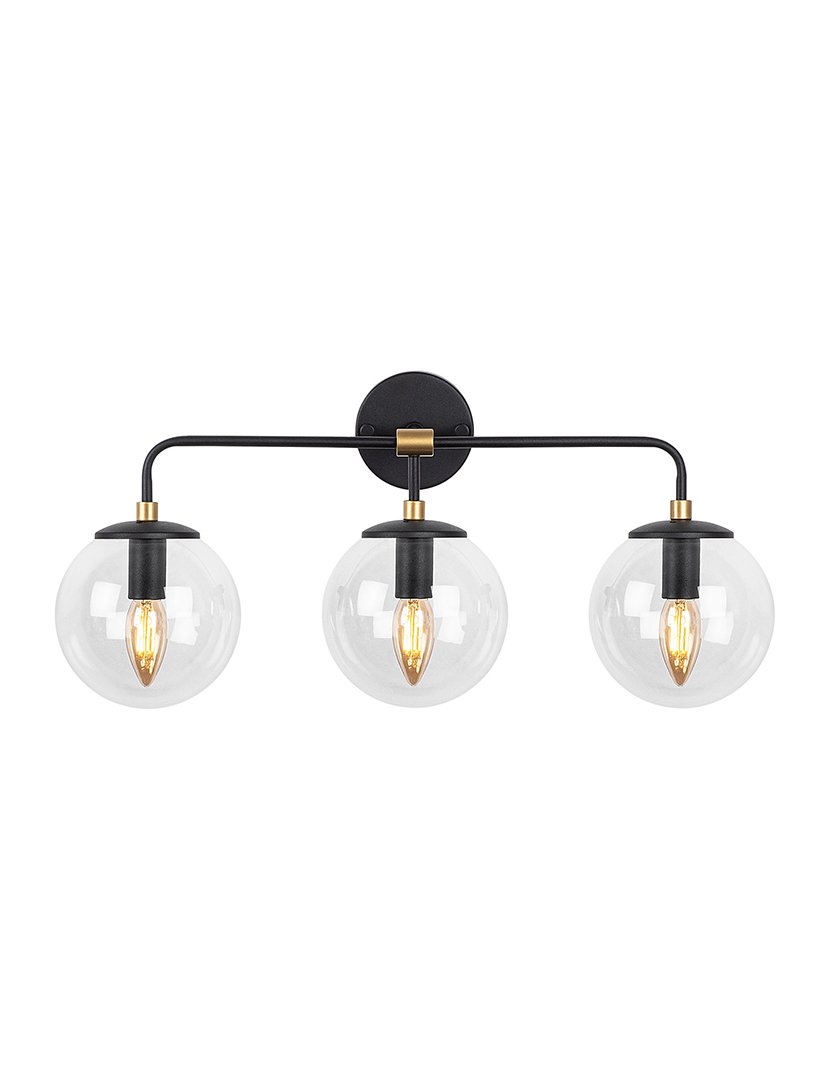 Candeeiro de Parede 56x21x27cm Preto