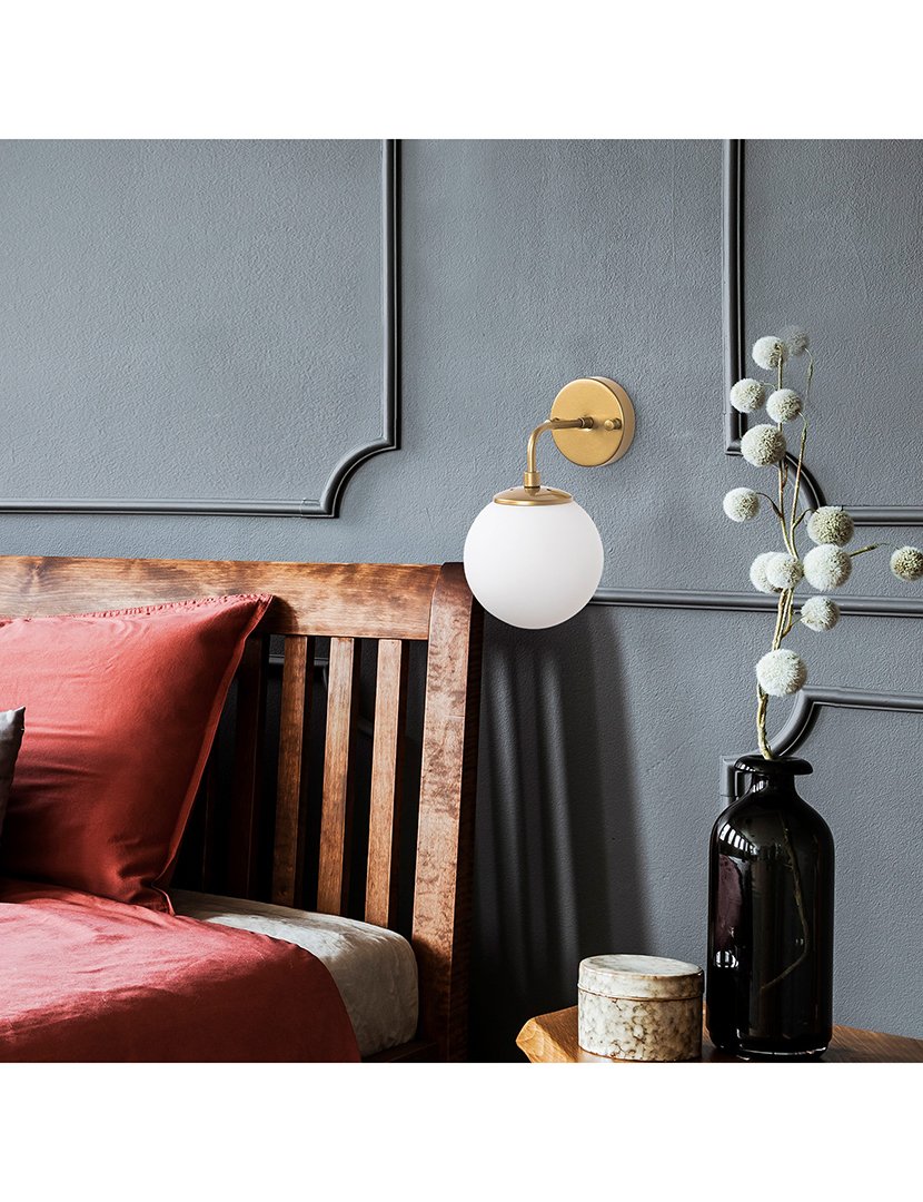 Candeeiro de Parede 15x21x27cm Dourado