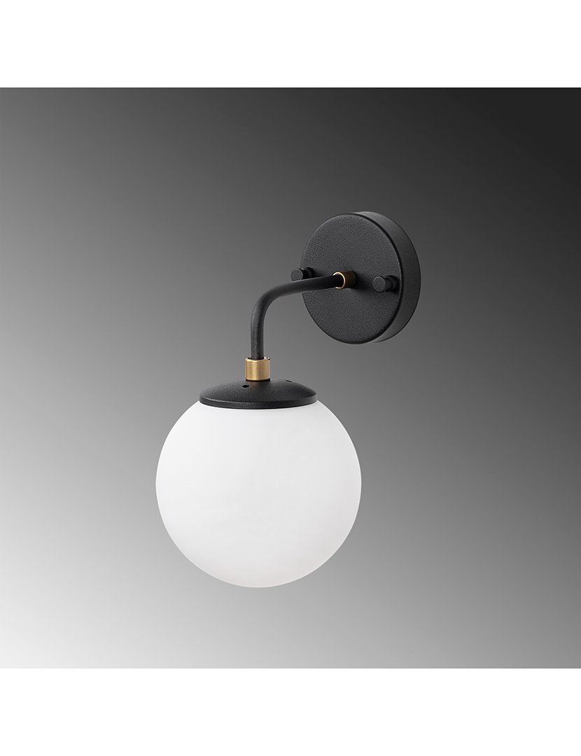 Candeeiro de Parede 15x21x27cm Preto