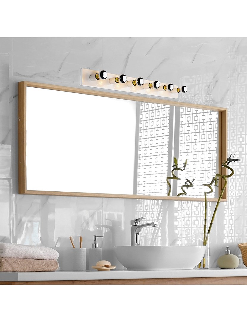 Candeeiro de Parede 10x10x91cm Branco