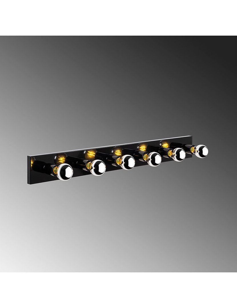 Candeeiro de Parede 10x10x91cm Preto