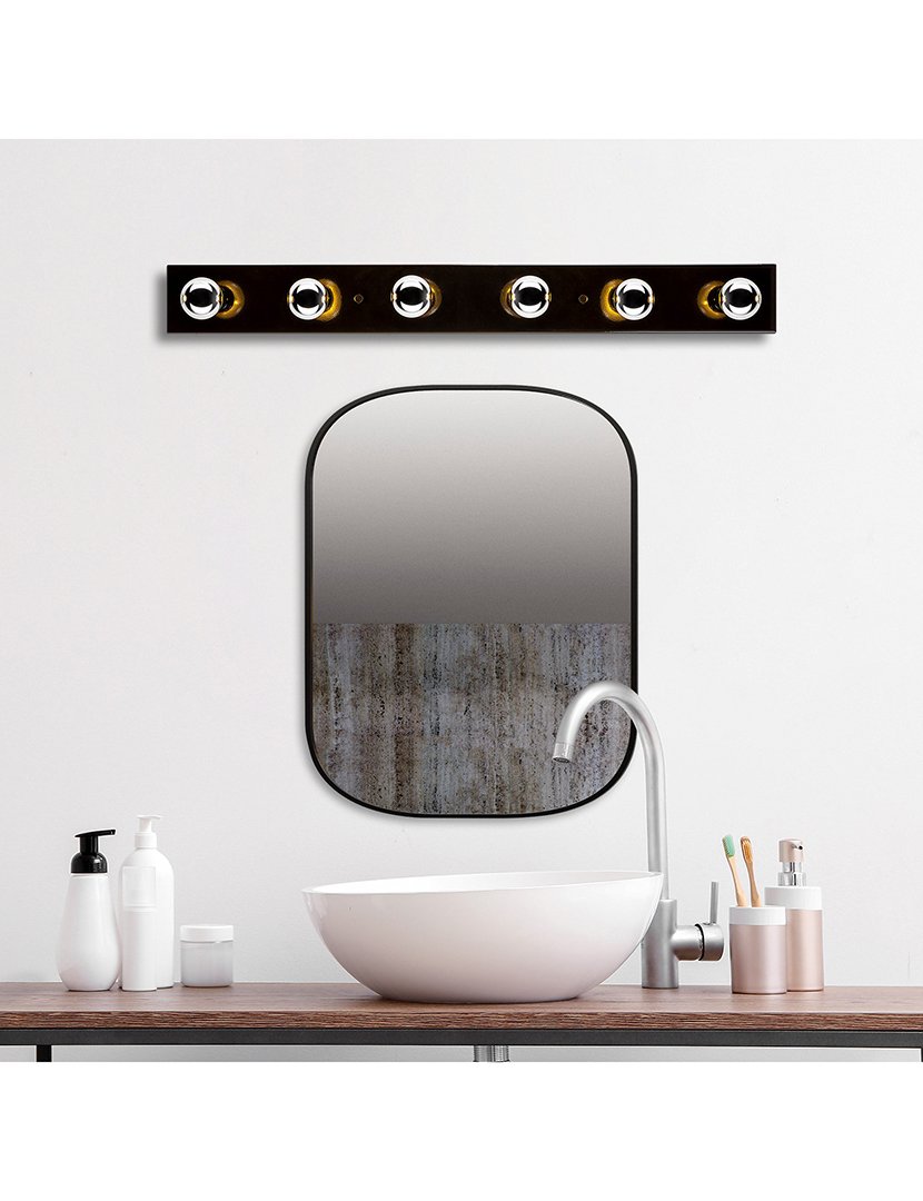 Candeeiro de Parede 10x10x91cm Preto