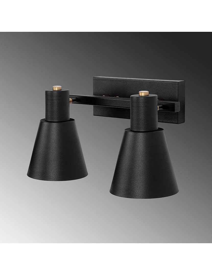 Candeeiro de Parede 38x21x21cm Preto