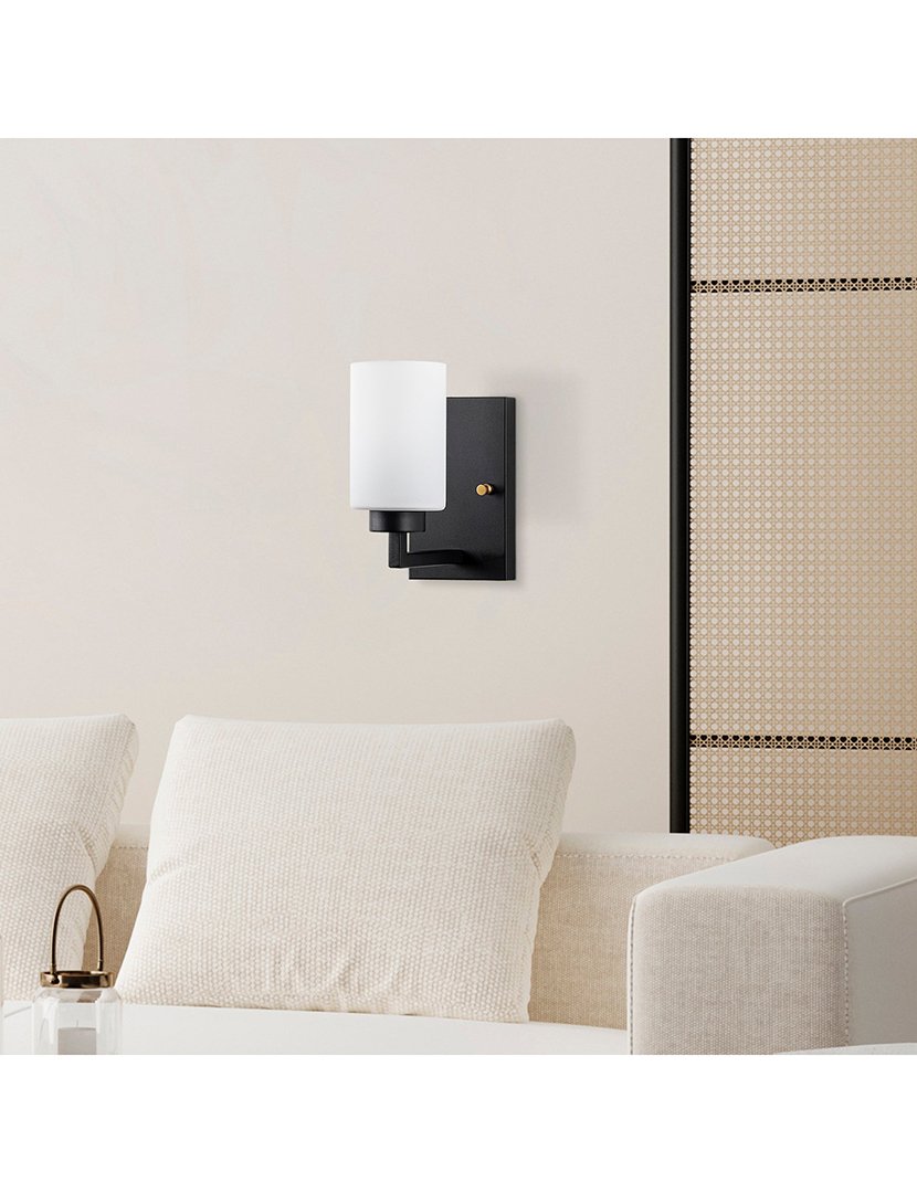 Candeeiro de Parede 10x19x23cm Preto