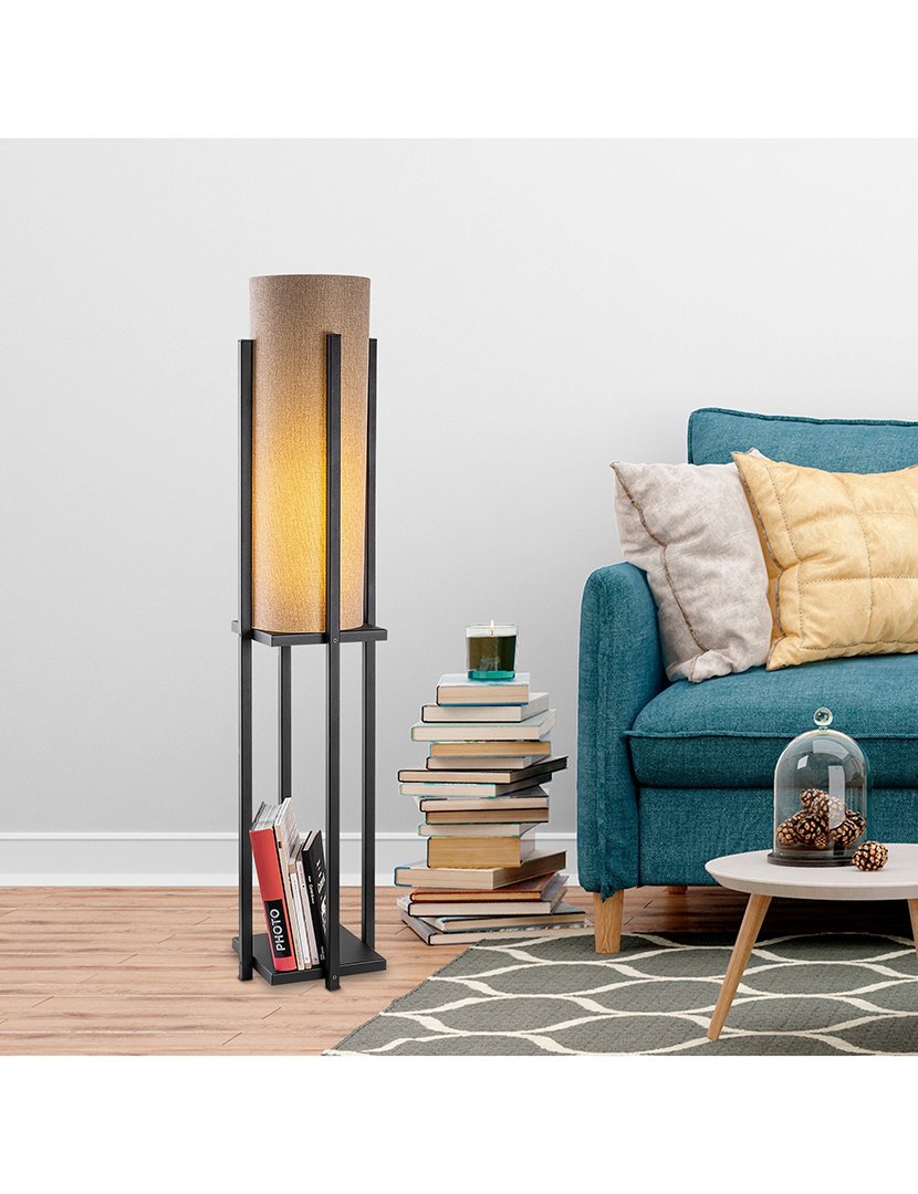 Candeeiro de Pé 25x25x13cm Preto