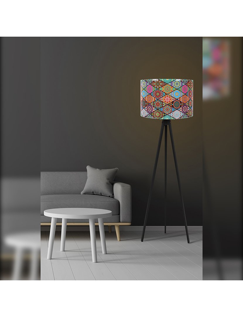 Candeeiro de Pé Tanganica 38x38x145cm Multicolorido