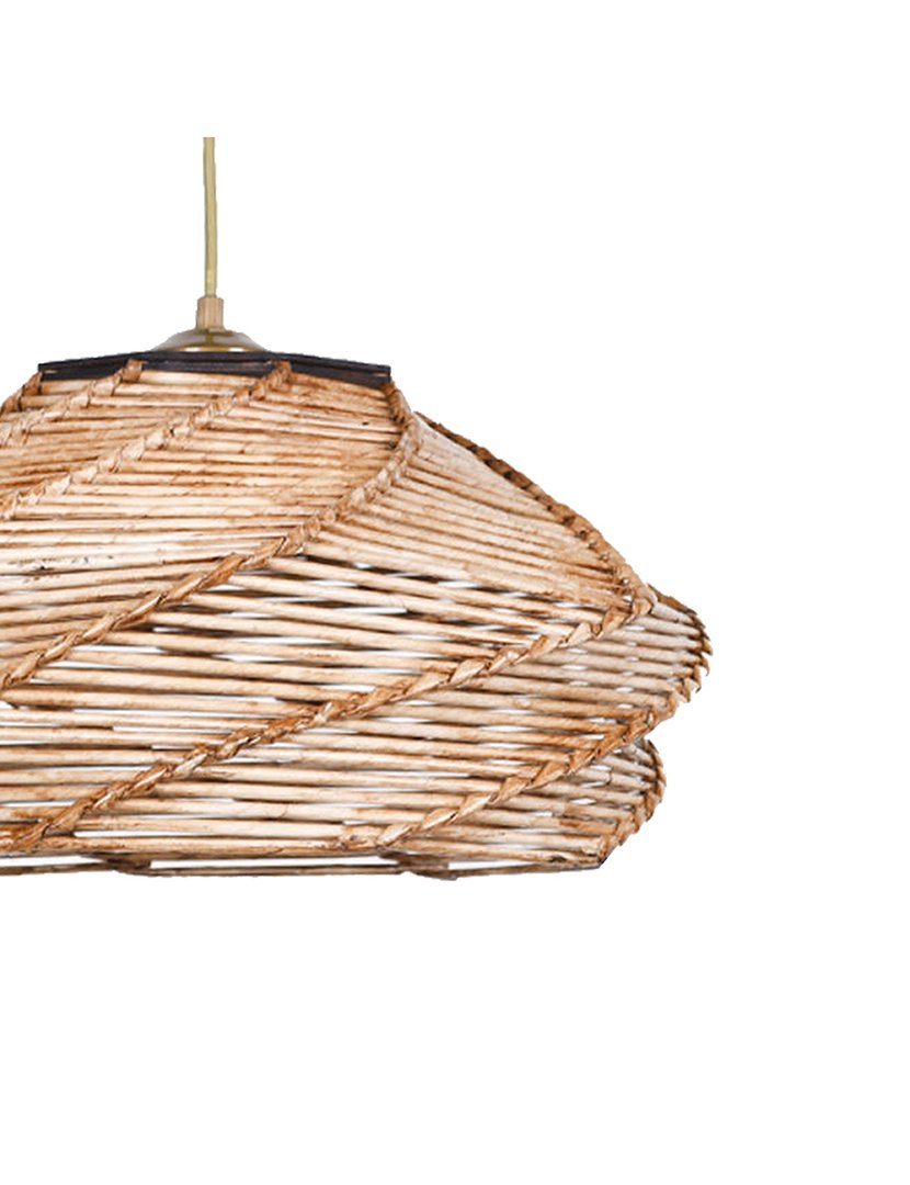 Candeeiro de Teto Ness 36x36x65cm Bege