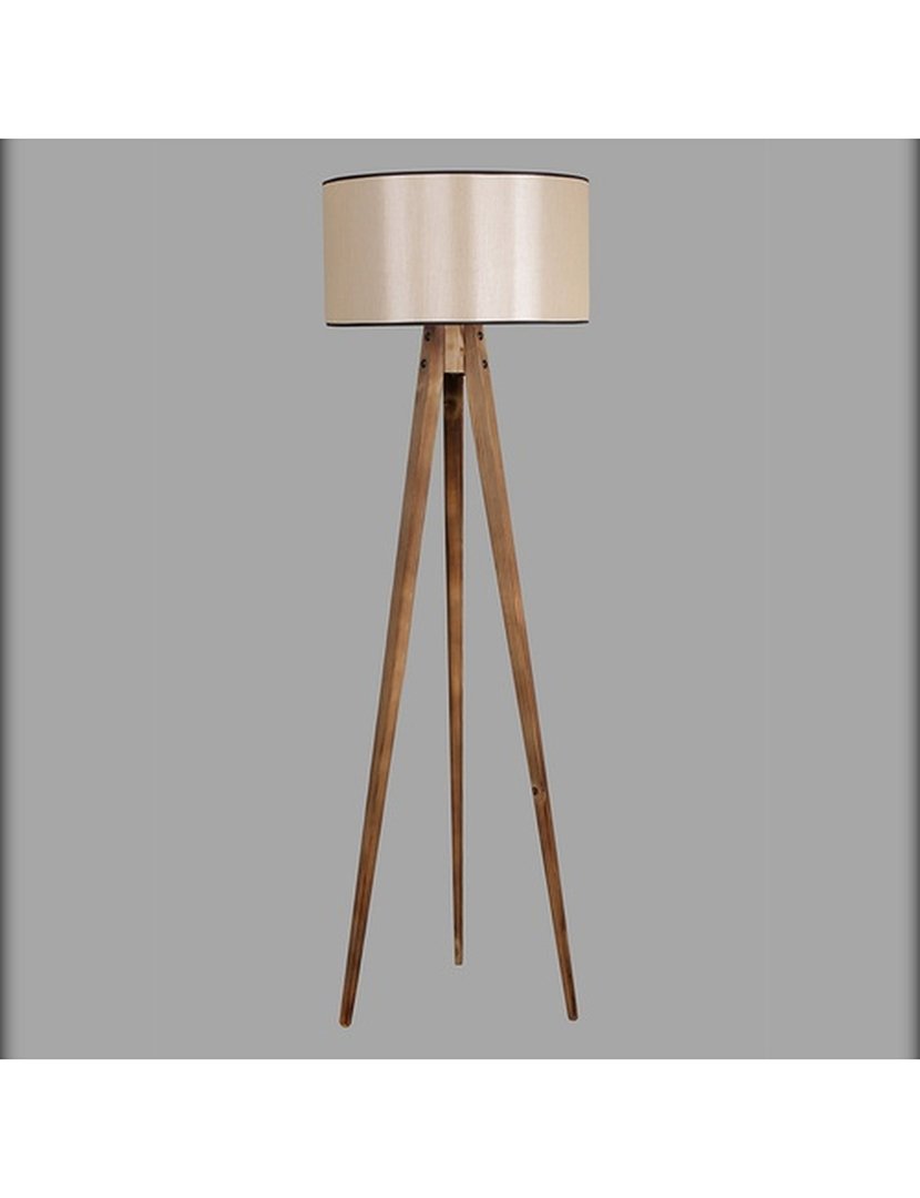 Candeeiro de Pé Tanganica 45x45x153cm Castanho