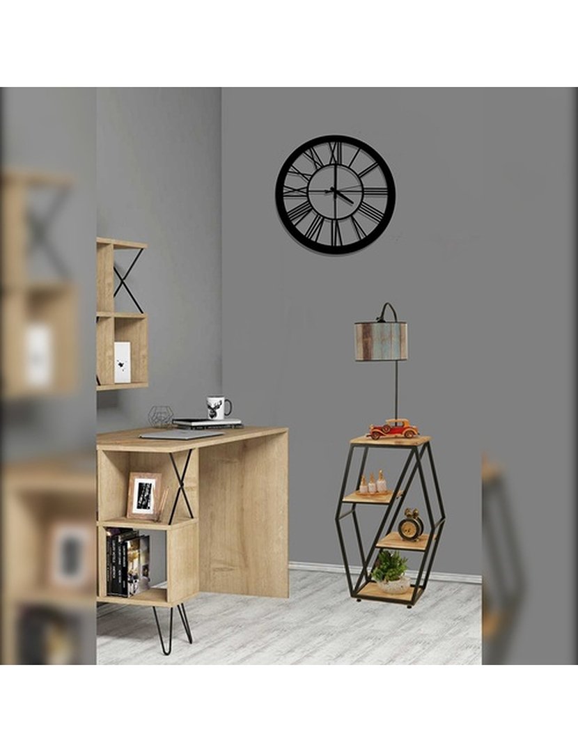 Candeeiro de Pé Victoria 38x25x165cm Multicolorido