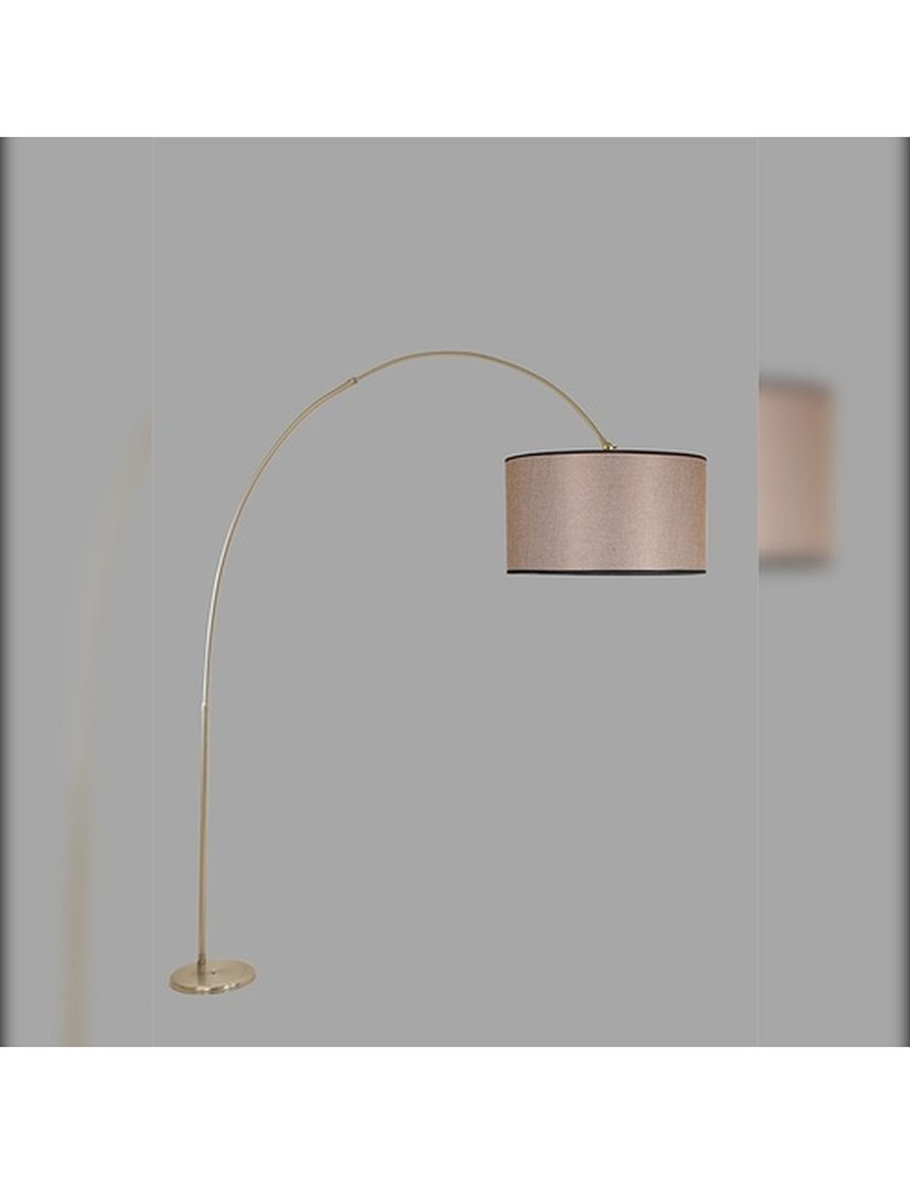 Candeeiro de Pé Malaui, 40x40x220cm Acastanhado