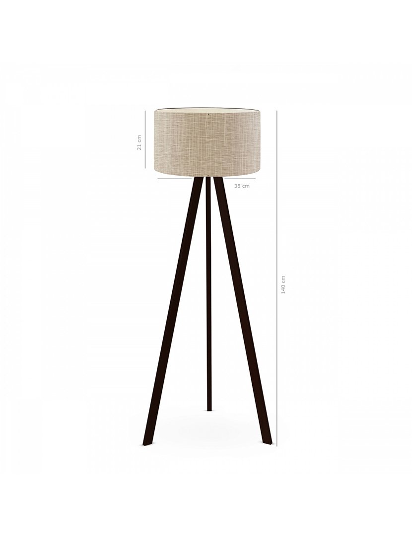 Candeeiro de Pé 140cm Bege