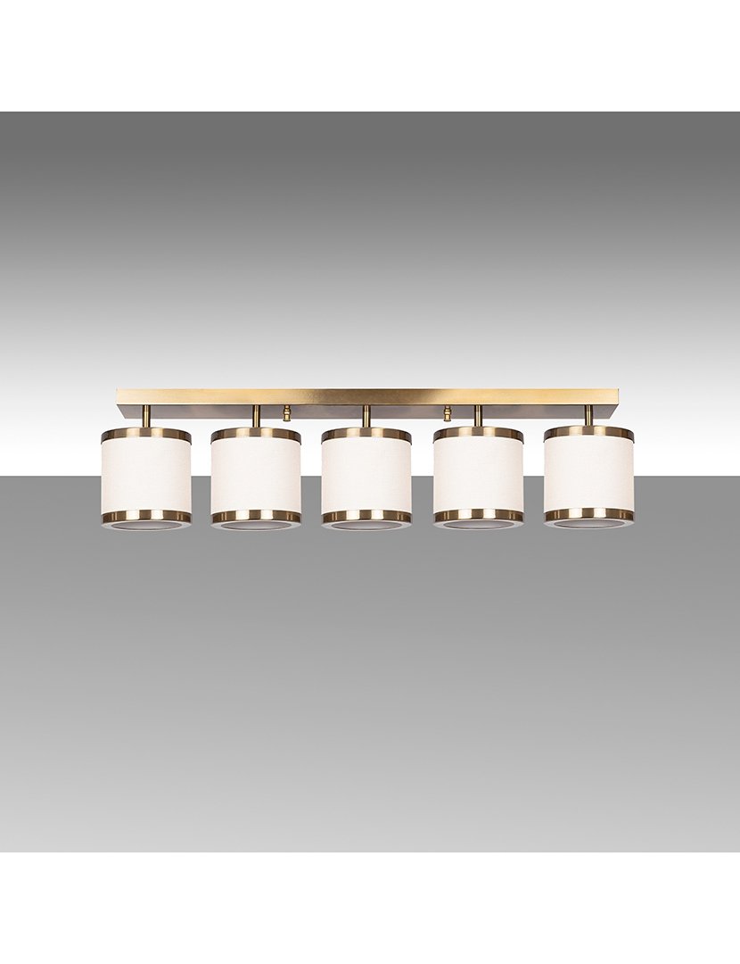 Candeeiro de Teto 84x15x21cm Dourado