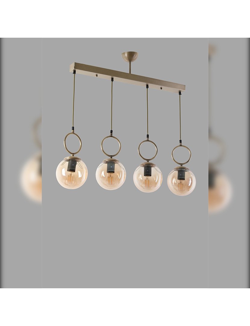 Candeeiro de Teto 16x65x70cm Cobre