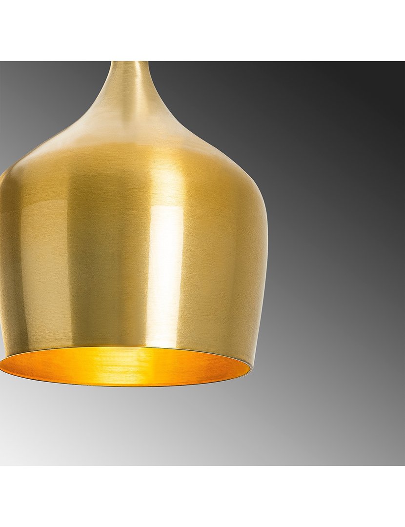 Candeeiro de Teto 22x22x124cm Dourado