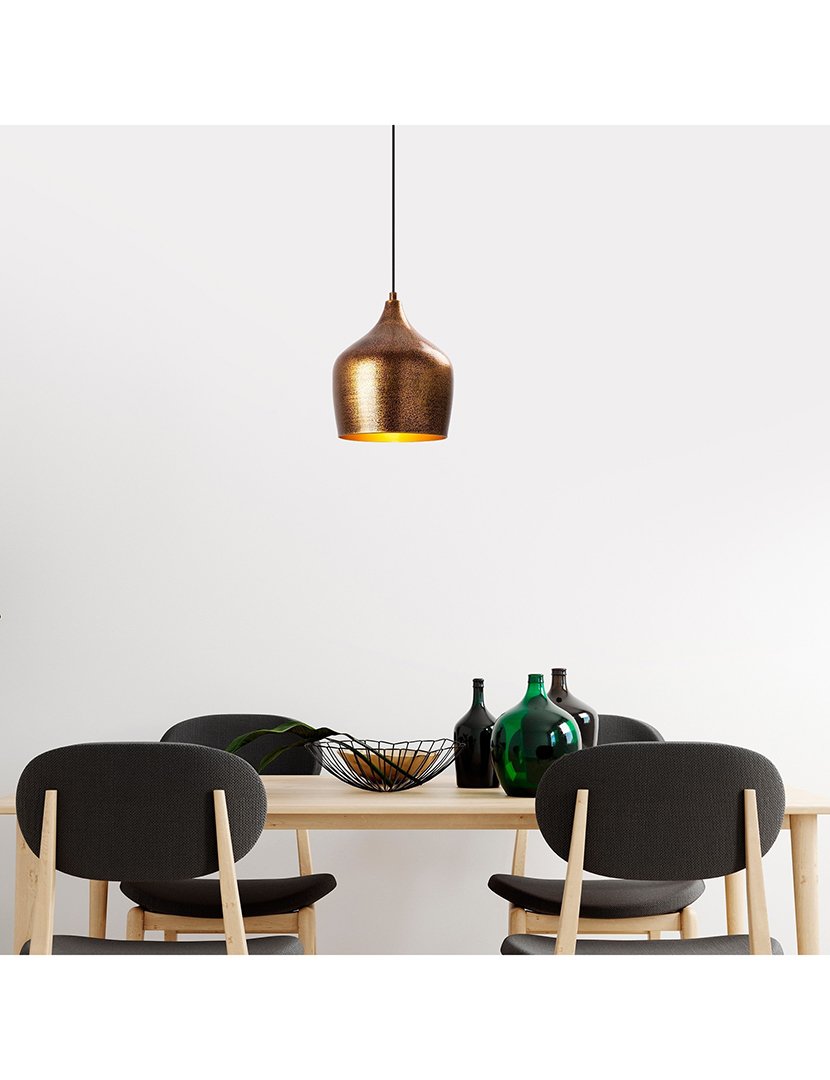 Candeeiro de Teto 20x20x35cm Multicolorido