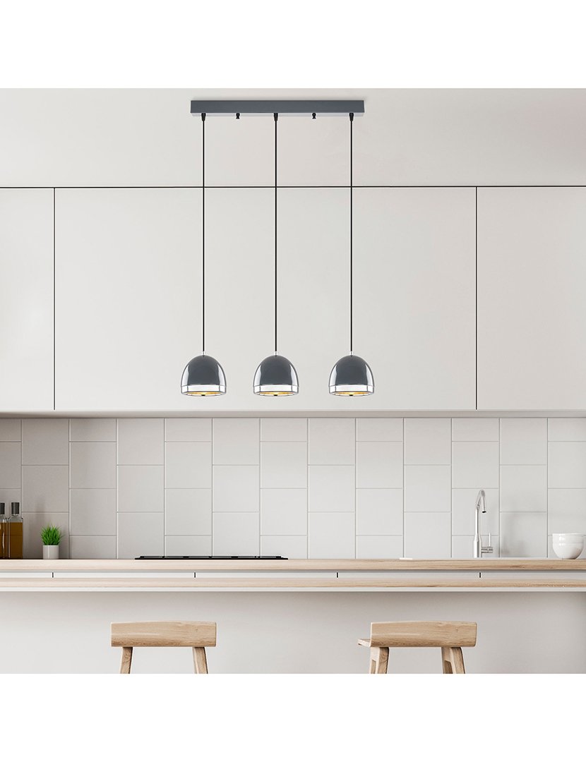 Candeeiro de Teto 62x17x110cm Antracite