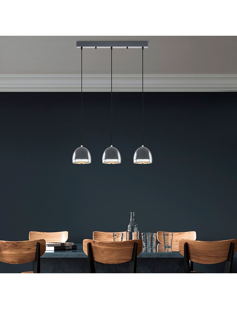 Candeeiro de Teto 62x17x110cm Antracite