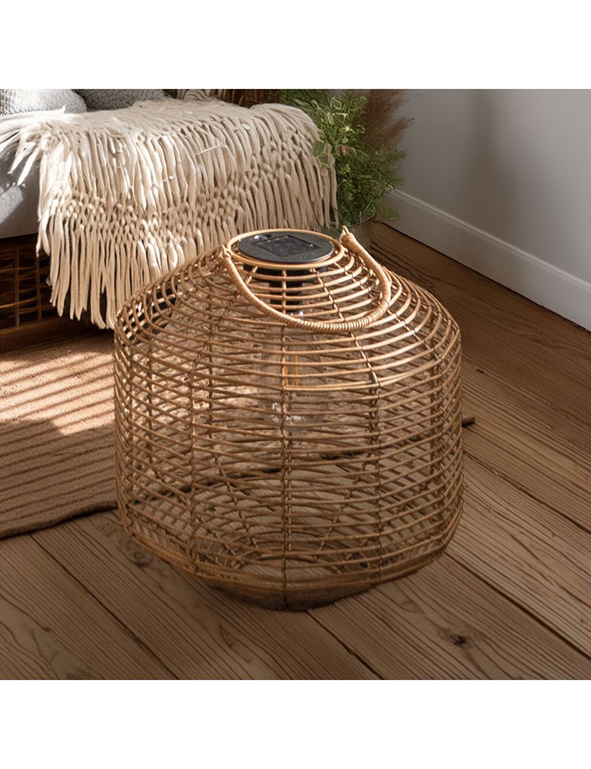 Candeeiro Solar Ø30cm Bege