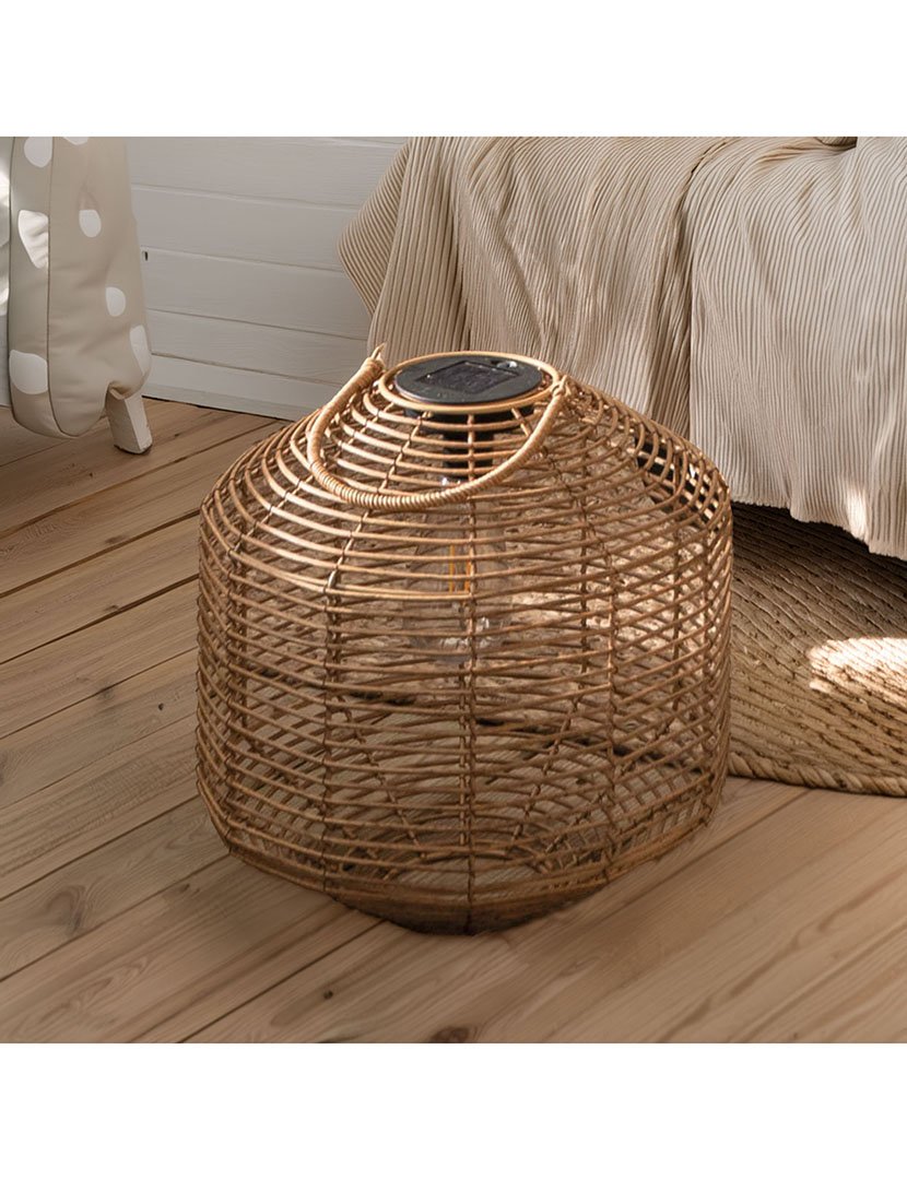 Candeeiro Solar Ø30cm Bege