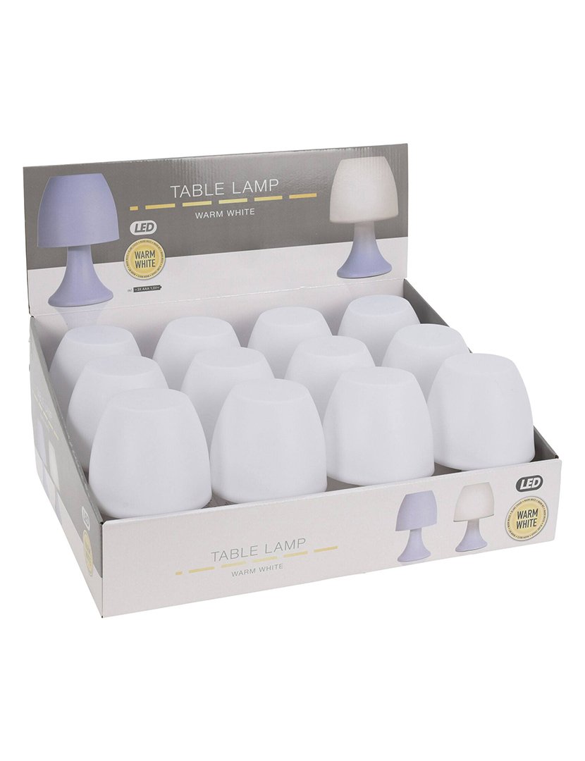 Candeeiro de Mesa Ø12x19,2cm Branco