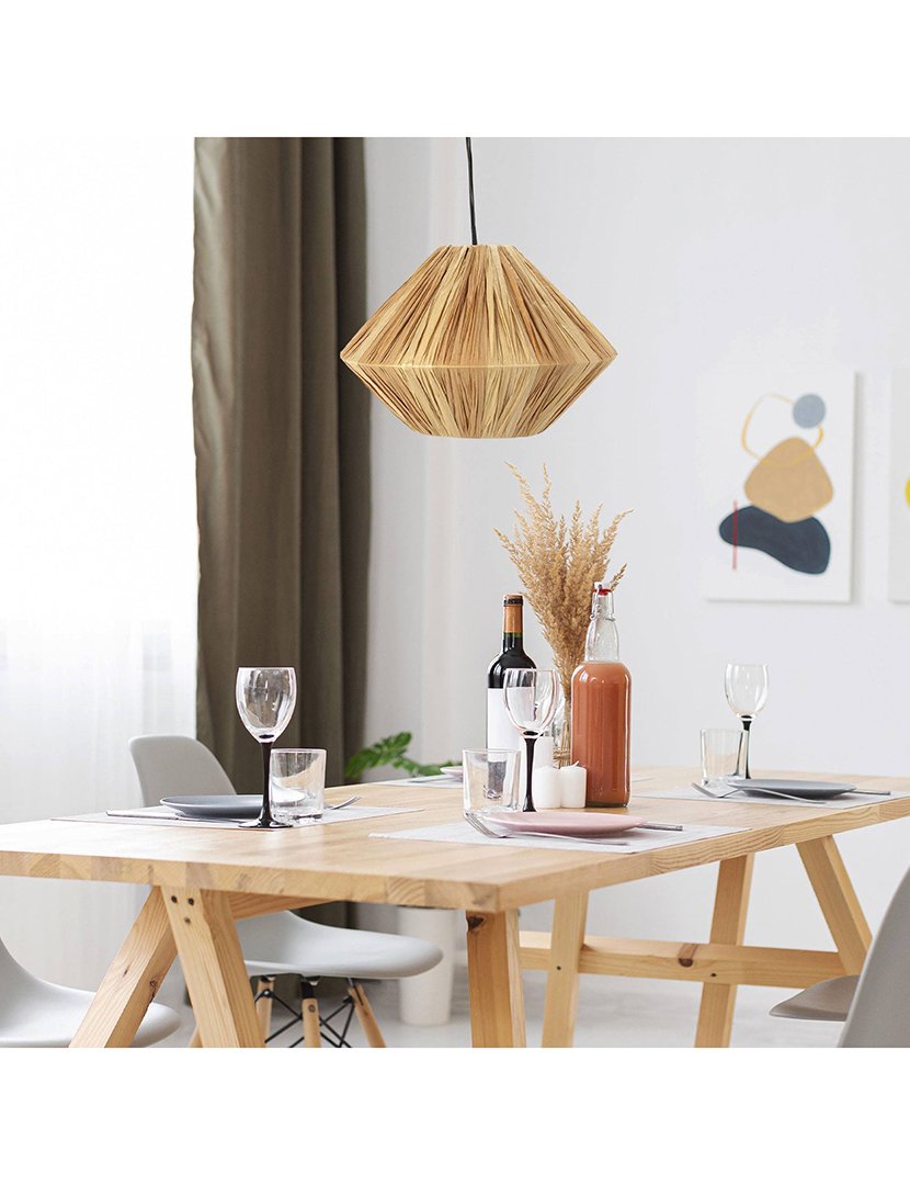 Candeeiro de Teto Suspenso Ø33x24,5cm Natural