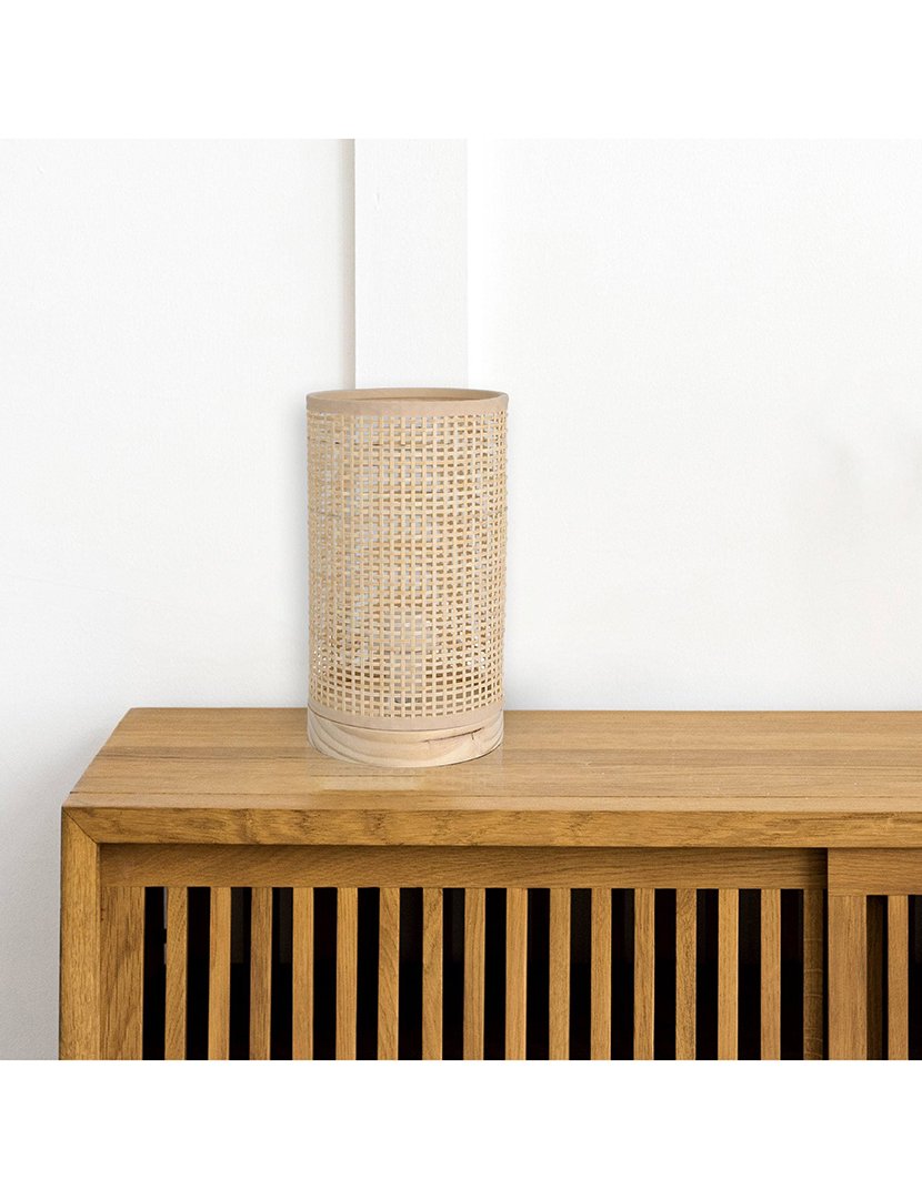 Candeeiro de Mesa Ø13x23cm Natural