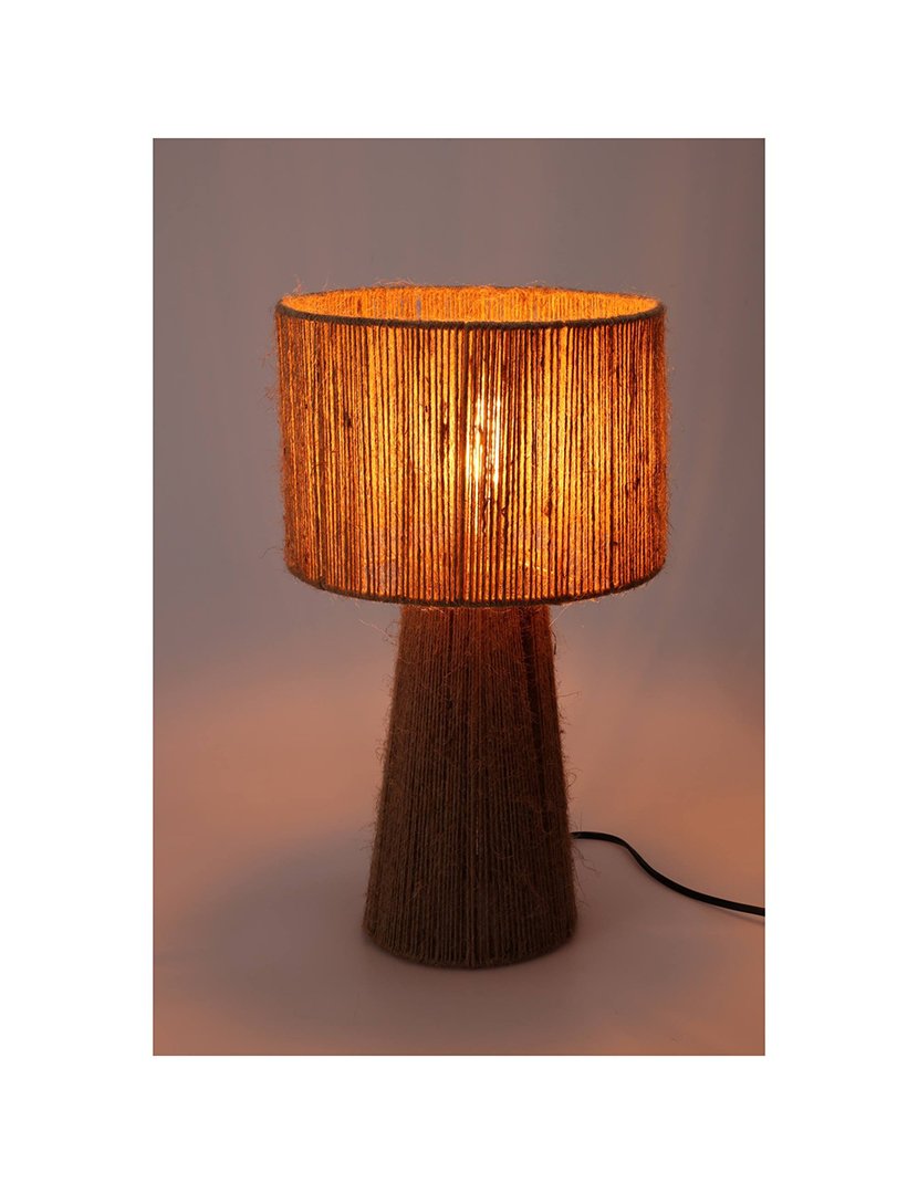 Candeeiro de Mesa Ø27x45cm Castanho