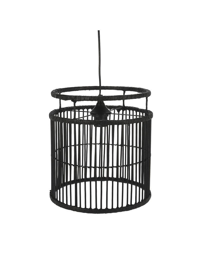 Candeeiro de Teto Suspenso Ø28x30cm Preto