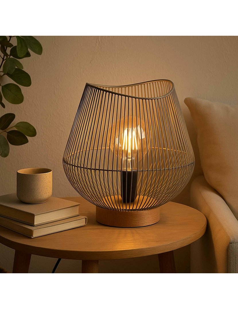 Candeeiro de Mesa Jena Cinzento