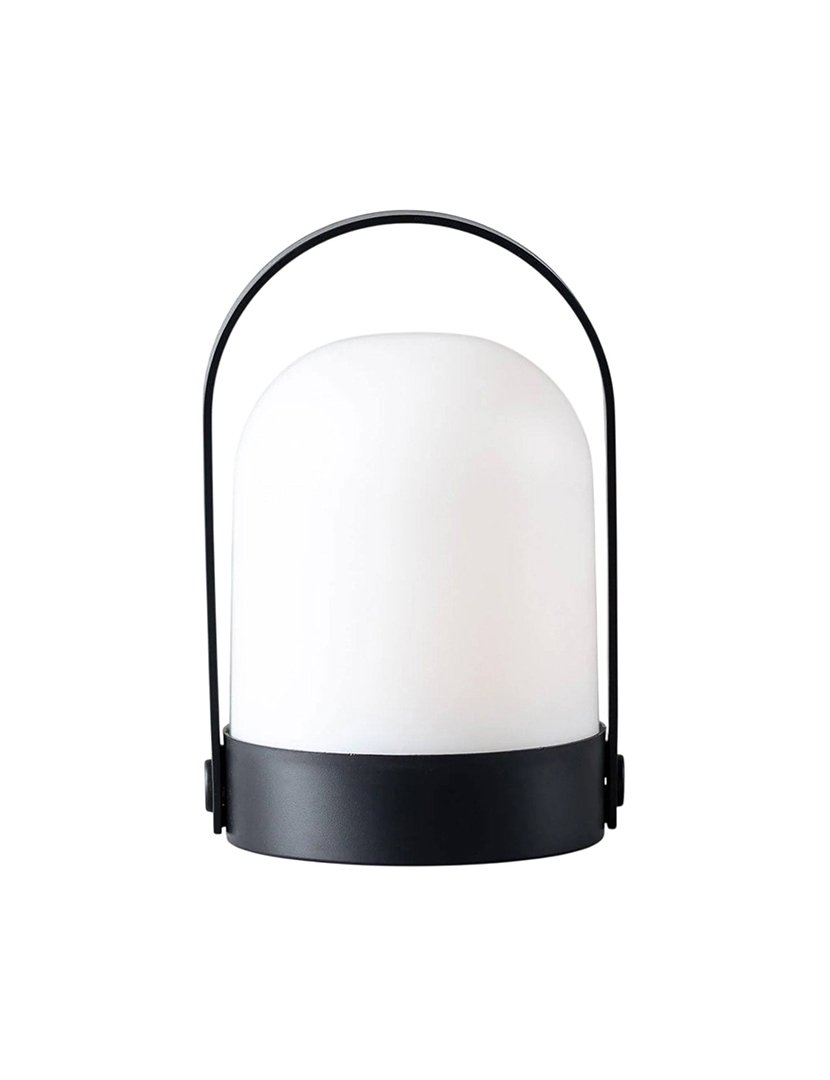 Candeeiro de Mesa 21cm Preto e Branco